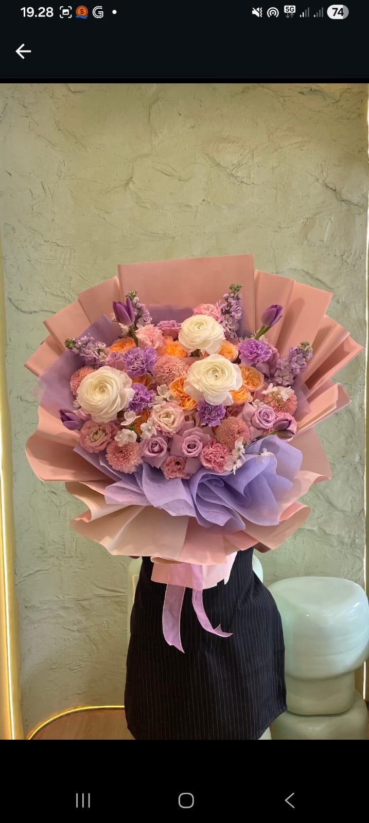 Pastel Carnations Bouquet